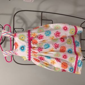 Girls bright flowered dress Size 5